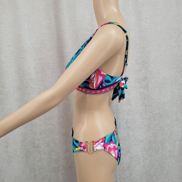 Trina TurkWomen's India Garden Printed Hardware Bikini Top and Bottonms - Picture 4 of 13